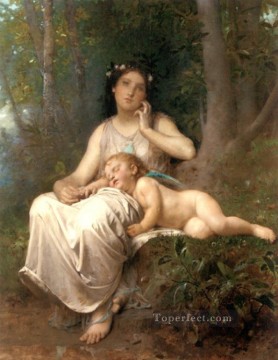 León Bazille Perrault Painting - Amor e inocencia 1884 Leon Bazile Perrault